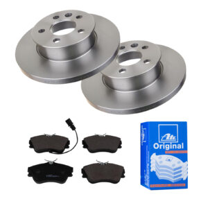 ATE Bremsesæt, skivebremser 142022682 foraksel fuld 282mm 18mm for VAG