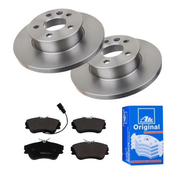 ATE Bremsesæt, skivebremser 142022682 foraksel fuld 282mm 18mm for VAG