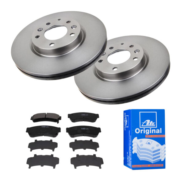 ATE Bremsesæt, skivebremser 142022702 foraksel ventileret 299mm 25mm for MAZDA