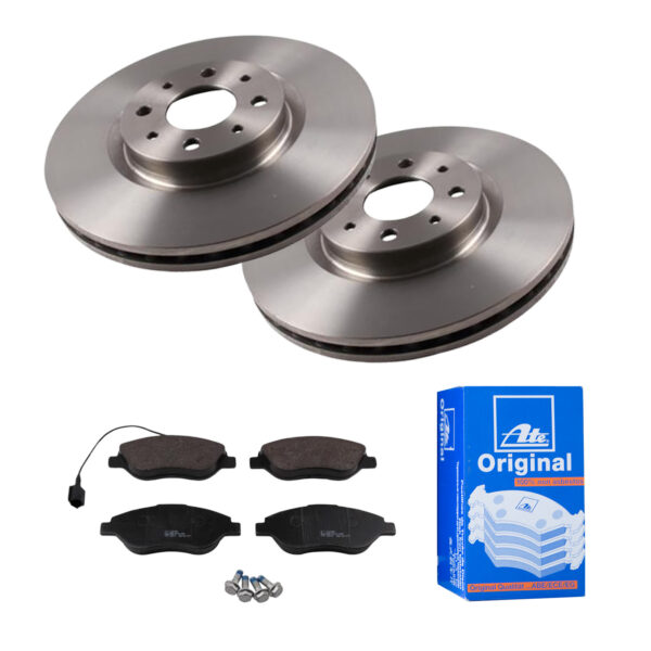 ATE Bremsesæt, skivebremser 142022732 foraksel ventileret 281mm 26mm for FIAT