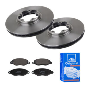 ATE Bremsesæt, skivebremser 142022734 foraksel ventileret 276mm 24mm for FORD