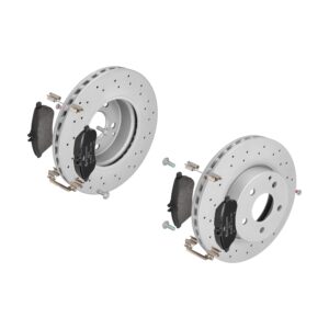 ATE Bremsesæt, skivebremser 142022739 foraksel perforeret/ventileret 295mm 28mm for MERCEDES-BENZ