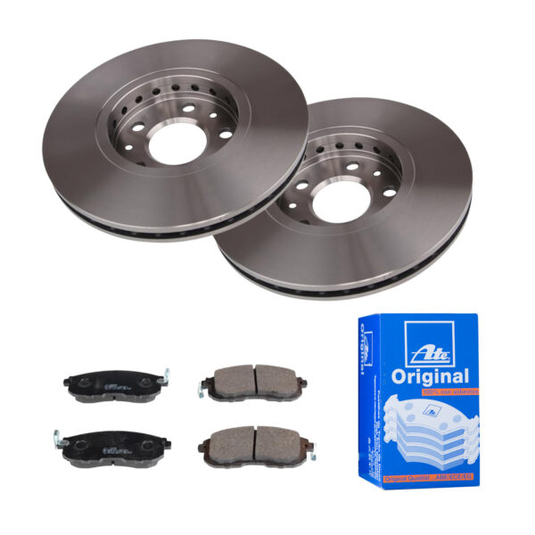 ATE Bremsesæt, skivebremser 142022788 foraksel ventileret 296mm 26mm for RENAULT NISSAN SUZUKI