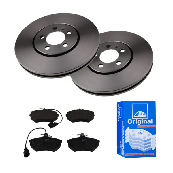ATE Bremsesæt, skivebremser 142022794 foraksel ventileret 288mm 25mm for VAG
