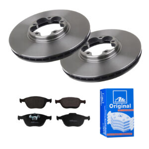 ATE Bremsesæt, skivebremser 142022833 foraksel ventileret 278mm 24mm for FORD