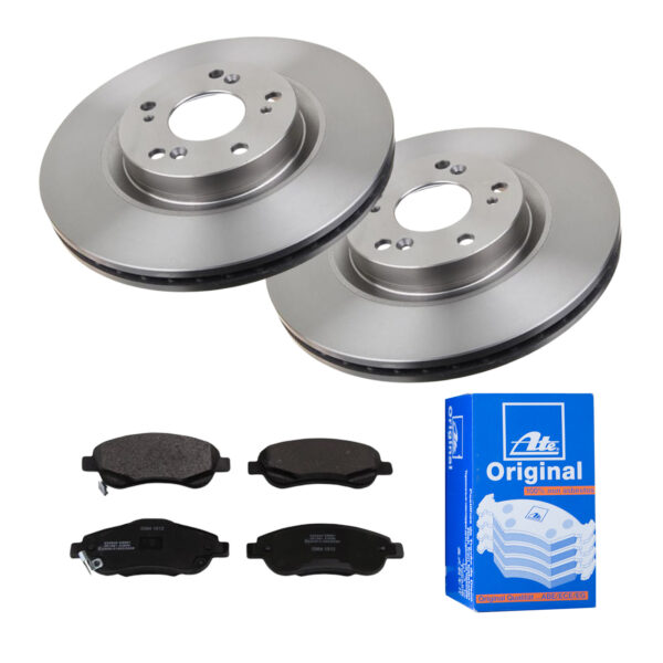 ATE Bremsesæt, skivebremser 142022853 foraksel ventileret 300mm 25mm for HONDA