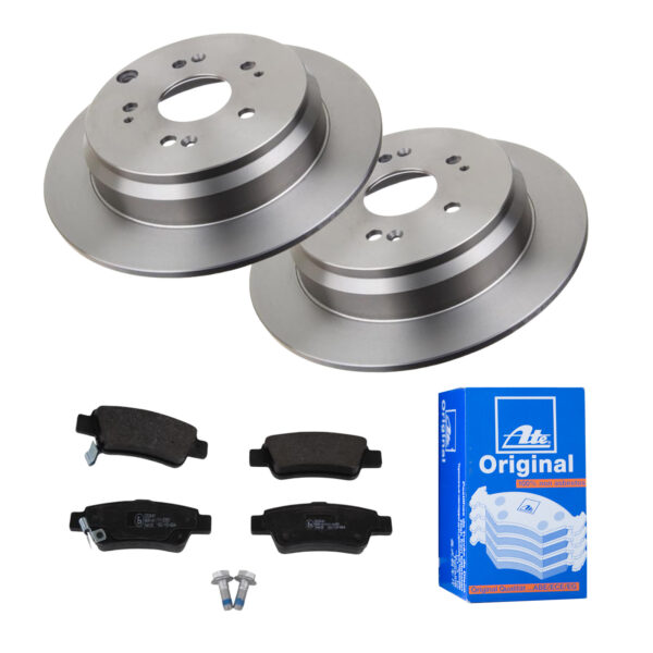 ATE Bremsesæt, skivebremser 142022880 bagaksel fuld 302mm 10mm for HONDA