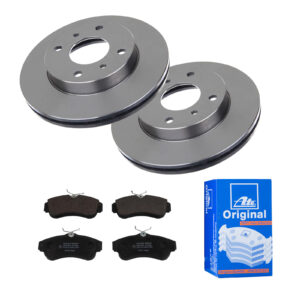 ATE Bremsesæt, skivebremser 142022921 foraksel ventileret 257mm 22mm for NISSAN