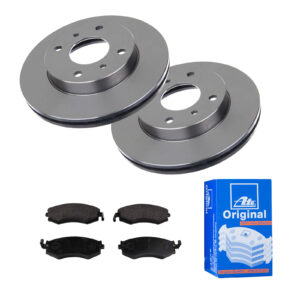 ATE Bremsesæt, skivebremser 142022922 foraksel ventileret 257mm 22mm for HYUNDAI NISSAN KIA DAEWOO