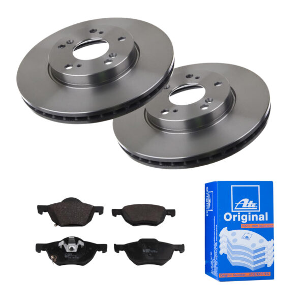 ATE Bremsesæt, skivebremser 142022927 foraksel ventileret 280mm 25mm for HONDA