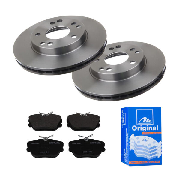 ATE Bremsesæt, skivebremser 142022948 foraksel ventileret 262mm 22mm for MERCEDES-BENZ