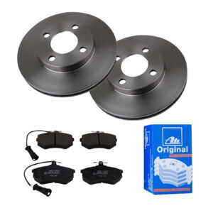 ATE Bremsesæt, skivebremser 142022951 foraksel ventileret 256mm 22mm for VAG