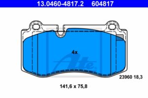 ATE Bremsesæt, skivebremser 142022953 foraksel perforeret/ventileret 350mm 32mm for MERCEDES-BENZ