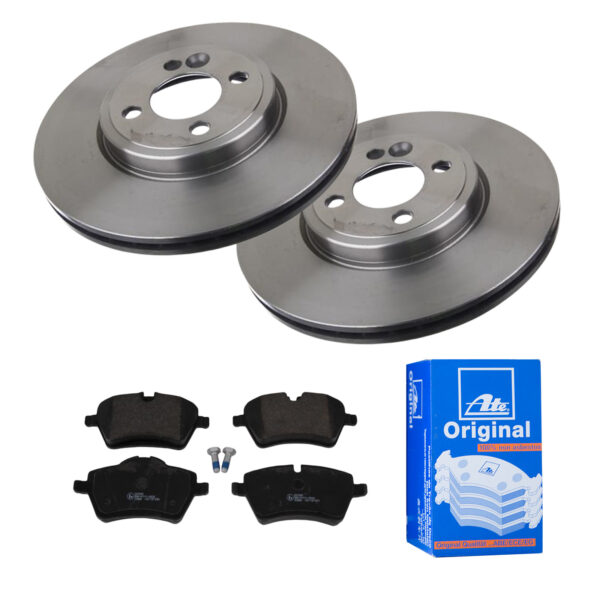 ATE Bremsesæt, skivebremser 142022983 foraksel ventileret 294mm 22mm for MINI