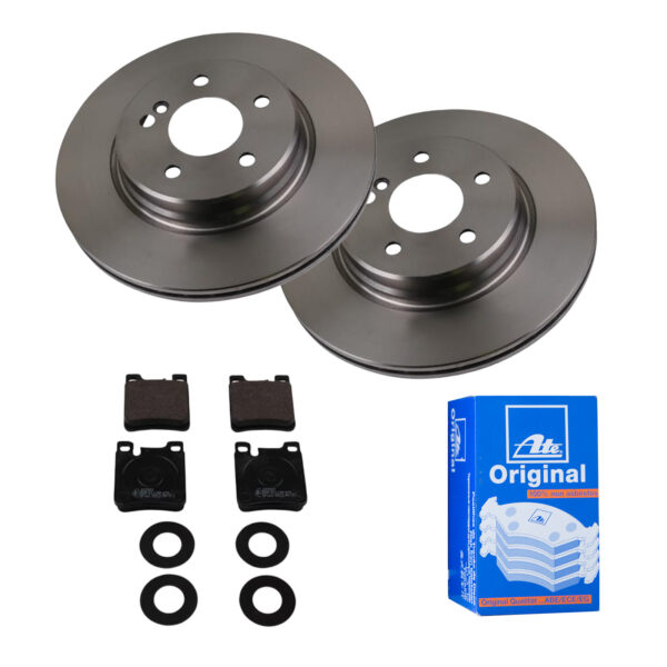 ATE Bremsesæt, skivebremser 142022985 bagaksel ventileret 300mm 22mm for MERCEDES-BENZ CHRYSLER