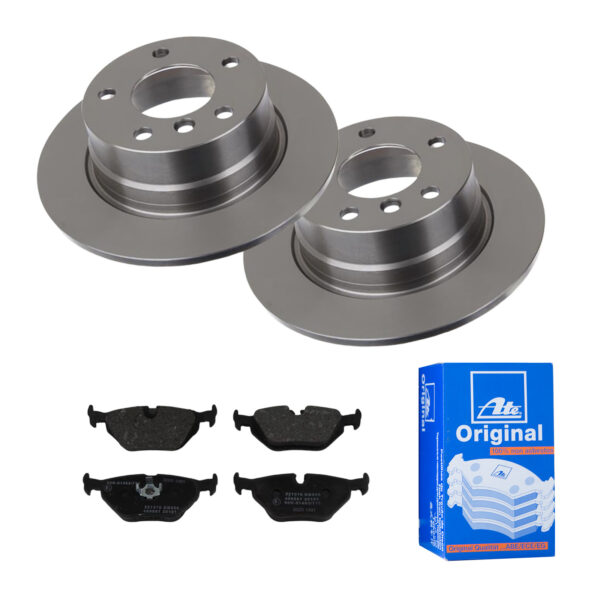 ATE Bremsesæt, skivebremser 142022999 bagaksel fuld 280mm 10mm for SAAB MG BMW ROVER