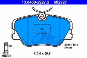 ATE Bremsesæt, skivebremser 142023016 foraksel ventileret 294mm 25mm for MERCEDES-BENZ
