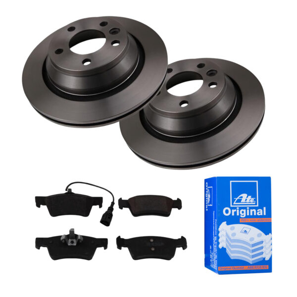 ATE Bremsesæt, skivebremser 142023023 bagaksel ventileret 314mm 22mm for VAG