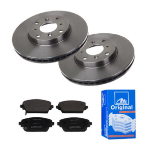 ATE Bremsesæt, skivebremser 142023245 foraksel ventileret 282mm 25mm for HONDA NISSAN MG
