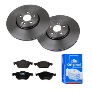 ATE Bremsesæt, skivebremser 142023253 foraksel ventileret 324mm 28mm for RENAULT