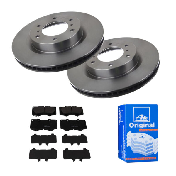 ATE Bremsesæt, skivebremser 142023366 foraksel ventileret 332mm 28mm for MITSUBISHI LEXUS TOYOTA