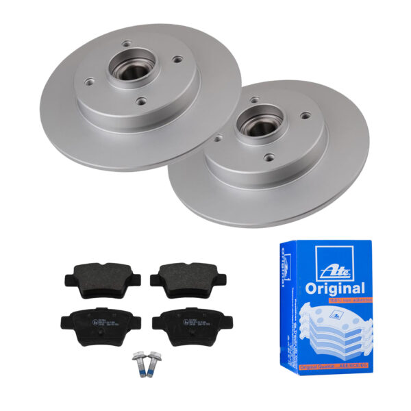 ATE Bremsesæt, skivebremser 142041787 bagaksel fuld 249mm 9mm for PEUGEOT CITROËN VAUXHALL
