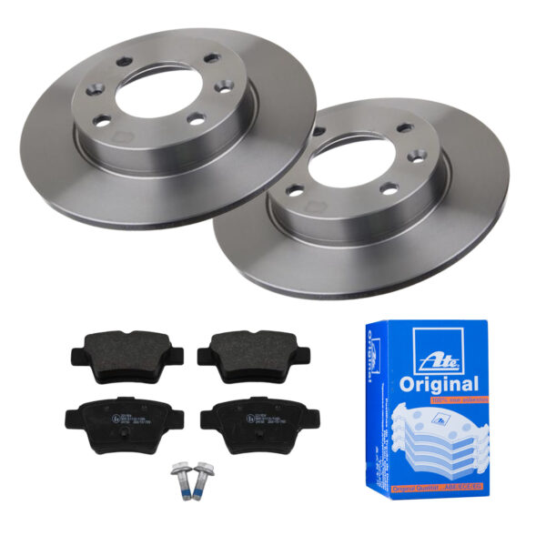 ATE Bremsesæt, skivebremser 142041795 bagaksel fuld 247mm 9mm for PEUGEOT CITROËN