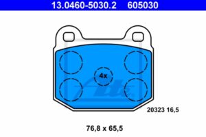 ATE Bremsesæt, skivebremser 142041922 foraksel fuld 238mm 11mm for OPEL VAUXHALL