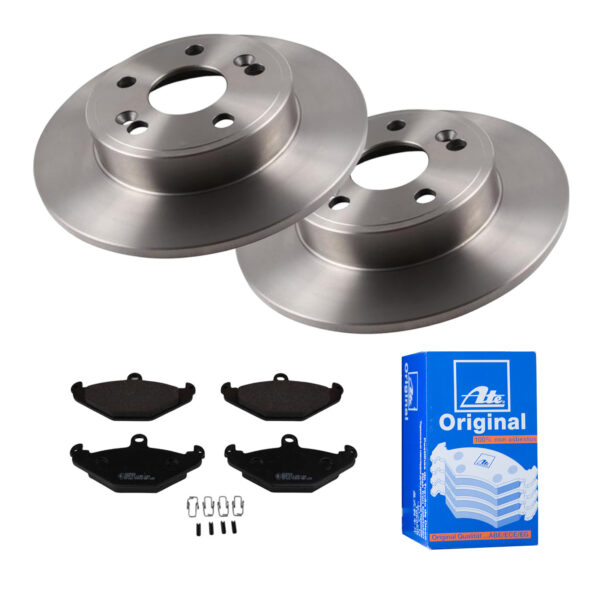 ATE Bremsesæt, skivebremser 142041937 bagaksel fuld 265mm 10mm for RENAULT