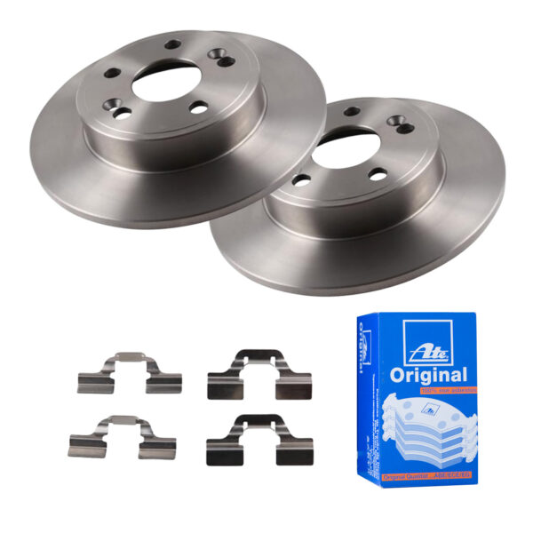 ATE Bremsesæt, skivebremser 142041938 bagaksel fuld 265mm 10mm for RENAULT