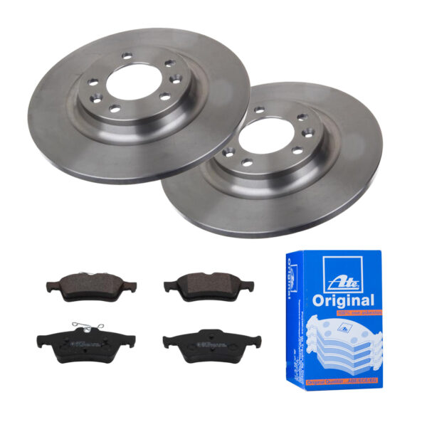 ATE Bremsesæt, skivebremser 142041982 bagaksel fuld 290mm 12mm for CITROËN PEUGEOT