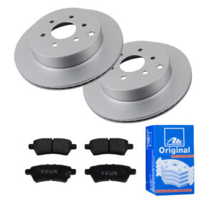 ATE Bremsesæt, skivebremser 142042096 bagaksel ventileret 308mm 18mm for NISSAN