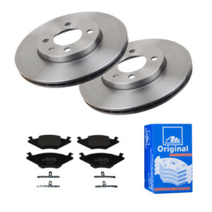 ATE Bremsesæt, skivebremser 142042117 foraksel ventileret 256mm 20mm for VAG SEAT