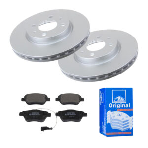 ATE Bremsesæt, skivebremser 142042264 foraksel ventileret 257mm 22mm for PEUGEOT CITROËN FIAT