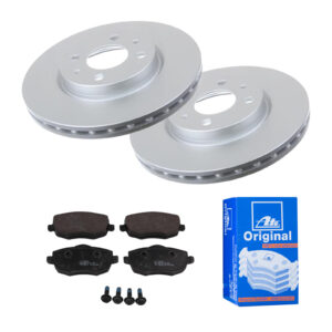 ATE Bremsesæt, skivebremser 142042265 foraksel ventileret 257mm 22mm for PEUGEOT CITROËN FIAT