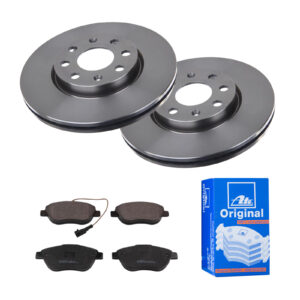 ATE Bremsesæt, skivebremser 142042276 foraksel ventileret 257mm 22mm for VAUXHALL FIAT OPEL