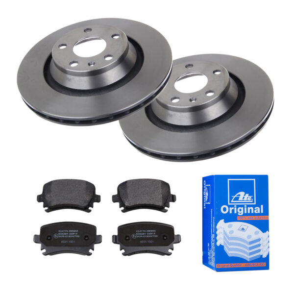 ATE Bremsesæt, skivebremser 142042282 bagaksel ventileret 310mm 22mm for VAG SKODA SEAT