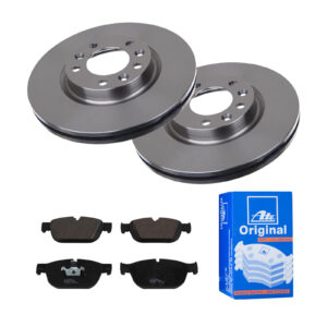 ATE Bremsesæt, skivebremser 142042442 foraksel ventileret 283mm 26mm for CITROËN OPEL PEUGEOT VAUXHALL