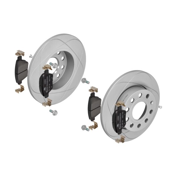 ATE Bremsesæt, skivebremser 142042745 bagaksel fuld 256mm 12mm for SKODA SEAT VAG