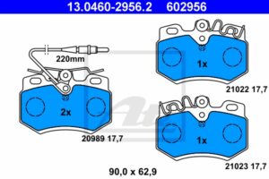 ATE Bremsesæt, skivebremser 142042808 foraksel ventileret 247mm 20mm for PEUGEOT CITROËN