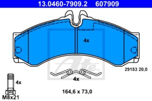ATE Bremsesæt, skivebremser 142042884 foraksel ventileret 276mm 22mm for MERCEDES-BENZ VAG CHRYSLER