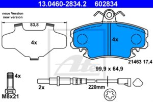 ATE Bremsesæt, skivebremser 142042924 foraksel ventileret 280mm 24mm for RENAULT DACIA