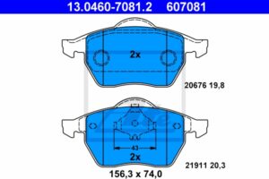 ATE Bremsesæt, skivebremser 142042981 foraksel ventileret 310mm 25mm for VAG SKODA SEAT