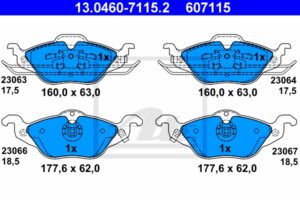 ATE Bremsesæt, skivebremser 142042989 foraksel ventileret 280mm 24mm for OPEL VAUXHALL CHEVROLET