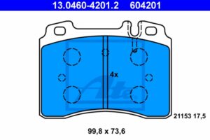 ATE Bremsesæt, skivebremser 142043063 foraksel ventileret 300mm 28mm for MERCEDES-BENZ