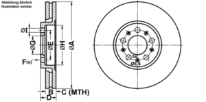 ATE Bremsesæt, skivebremser ijf1415266 foraksel ventileret 288mm 25mm for VAG SEAT SKODA