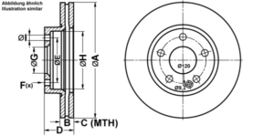 ATE Bremsesæt, skivebremser ijf1419op1 foraksel ventileret 276mm 22mm for MERCEDES-BENZ MAYBACH