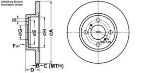 ATE Bremsesæt, skivebremser ijf141akp1 foraksel fuld 247mm 12mm for OPEL VAUXHALL SUZUKI SUBARU