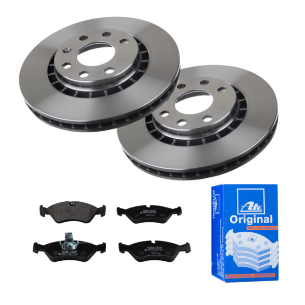 ATE Bremsesæt, skivebremser ijf141djg9 foraksel ventileret 256mm 24mm for VAUXHALL OPEL CHEVROLET DAEWOO