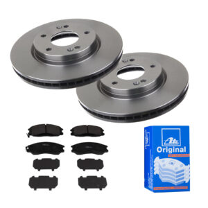 ATE Bremsesæt, skivebremser ijf141dk97 foraksel ventileret 276mm 26mm for KIA HYUNDAI SSANGYONG